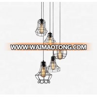 Black Iron Various Shape Decorative Chandelier Lighting for living room restaurants bar