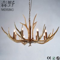 Decorative Light Cheap Price Resin+Crystal Antique Antler Chandelier For Sale