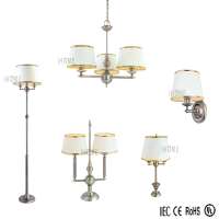 Wholesale European and American Style Antique Metal Chandelier Wall Lamp Floor Lamp Table Lamps 5Lamps Sets for Hotel/Home