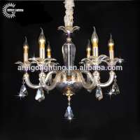 6 lights luxury Turkish K9 amber crystal candle chandelier for living room A6665-6