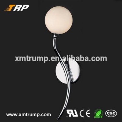 Frosted glass ball decorative modern hotel room wall light