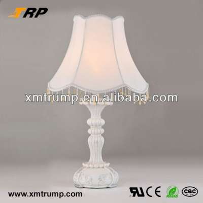 Hotel rooms decorative fabric shade european style table light