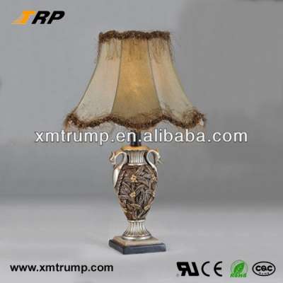 brown fabric shade home decoration european style table lamp